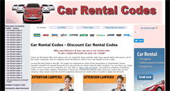 Desktop Screenshot of carrentalcodes.org
