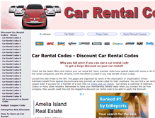 Tablet Screenshot of carrentalcodes.org
